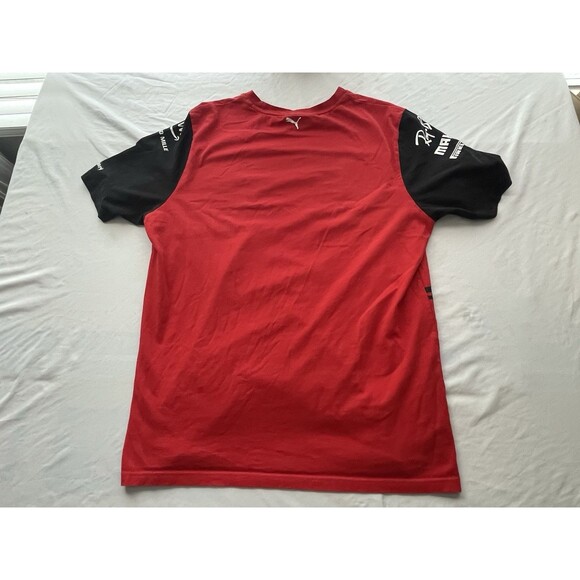 Puma Ferrari Shirt Mens Large Red Black Race Merch T-shirt - Picture 10 of 10